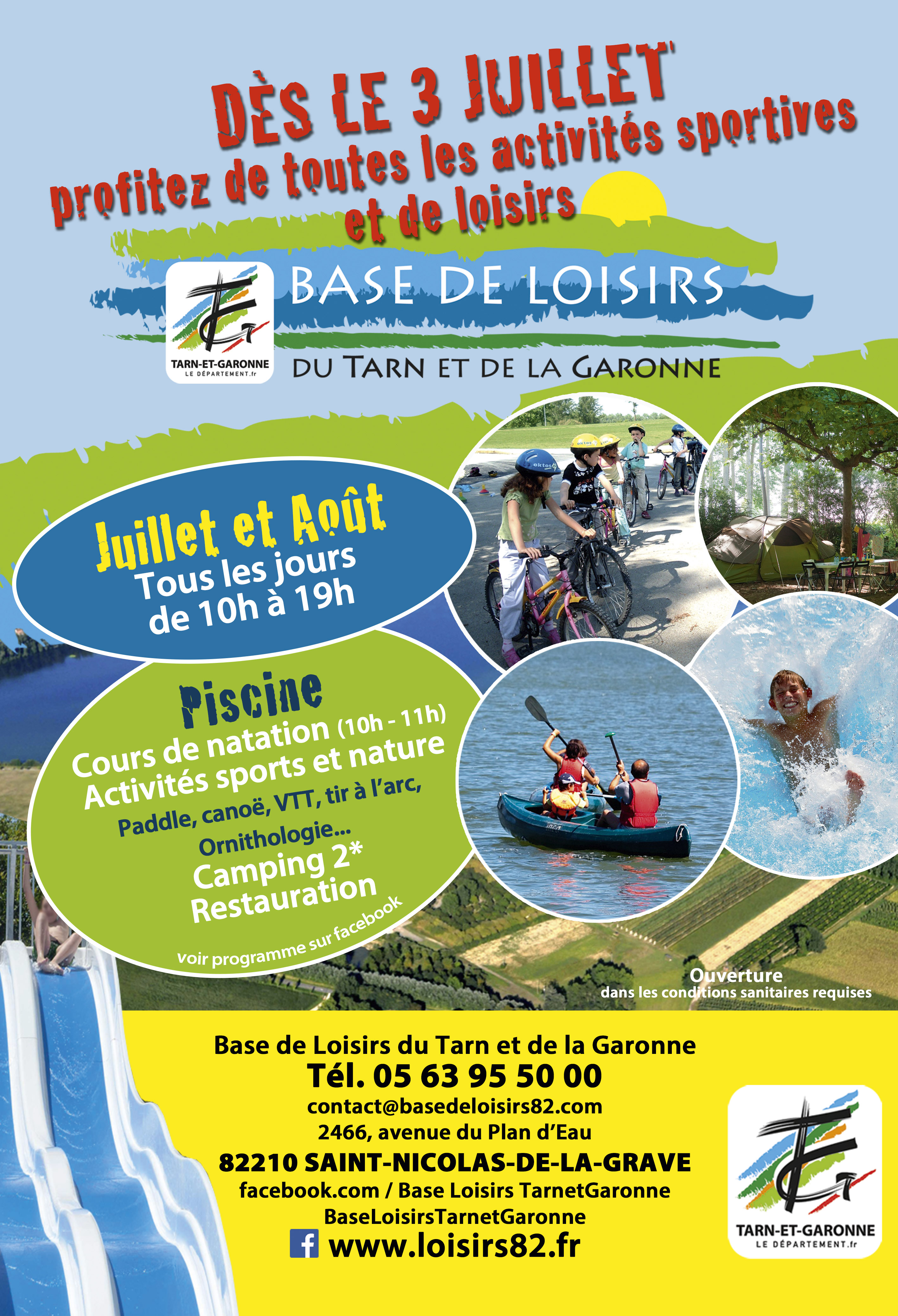 Activit S Base De Loisirs T Conseil D Partemental De Tarn Et